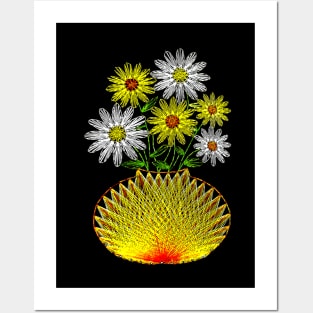 String Art Flowers Posters and Art